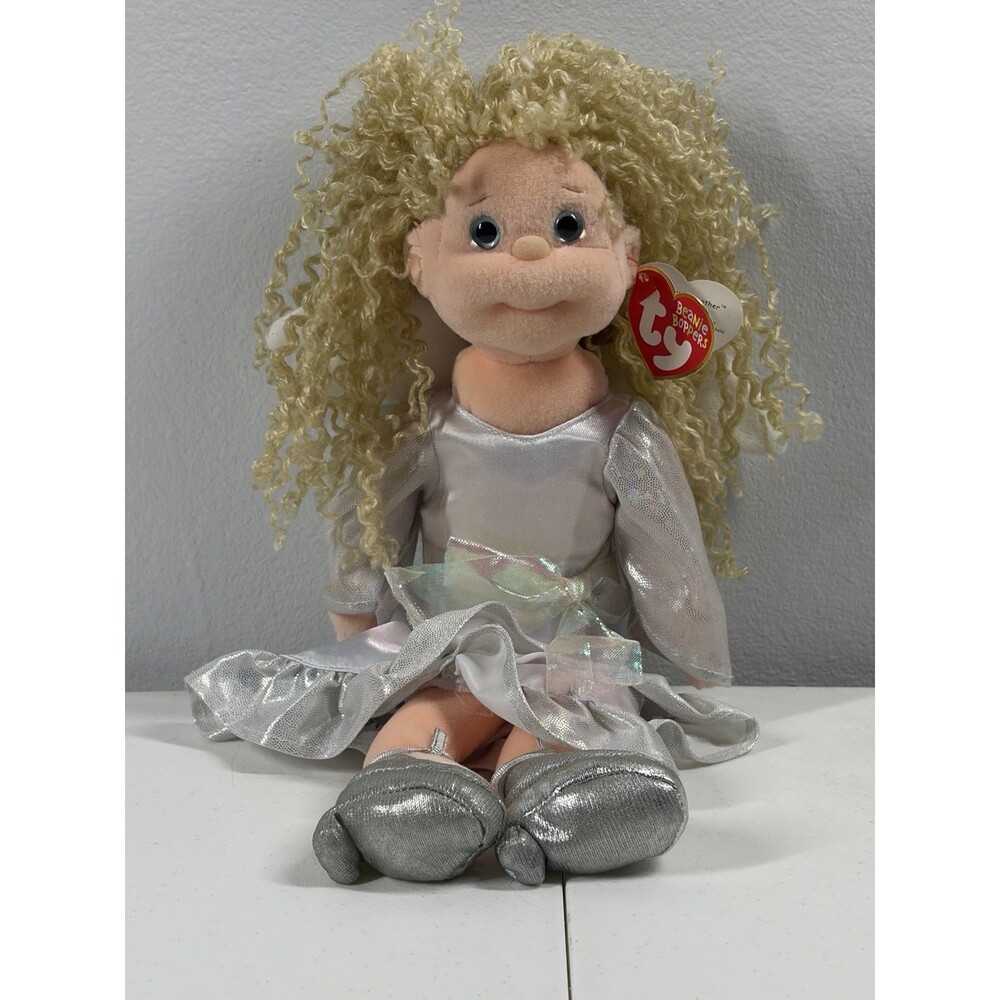 Vintage Ty Beanie Baby Boppers Heavenly Heather 12" Toy Stuffed Animal